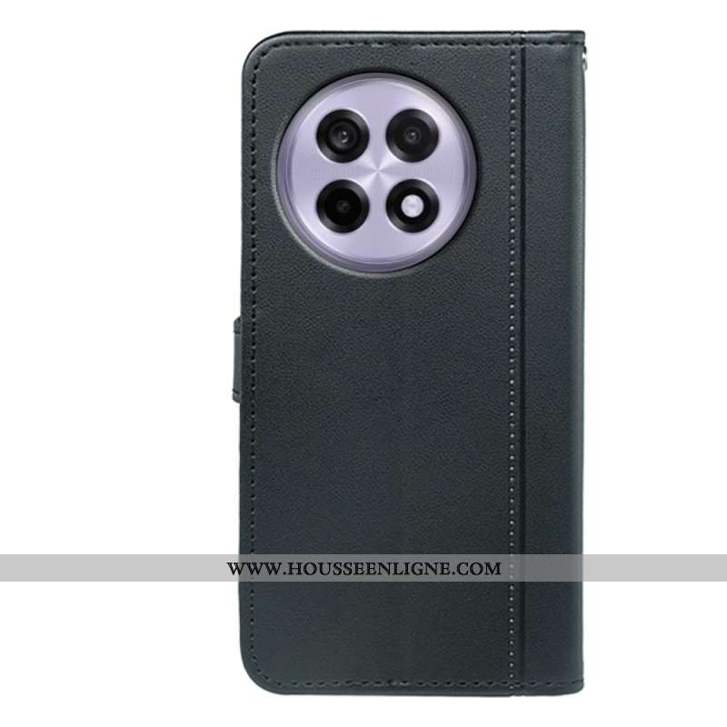 Housse OnePlus 13R 5G Double Porte-Cartes à Lanière