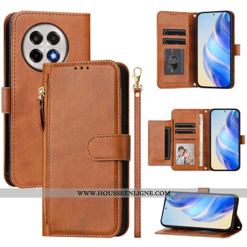 Housse OnePlus 13R 5G Portefeuille à Lanière