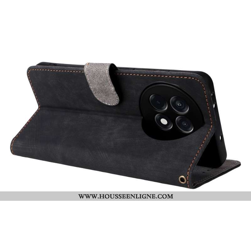 Housse OnePlus 13R Blocage RFID Effet Cuir à Lanière