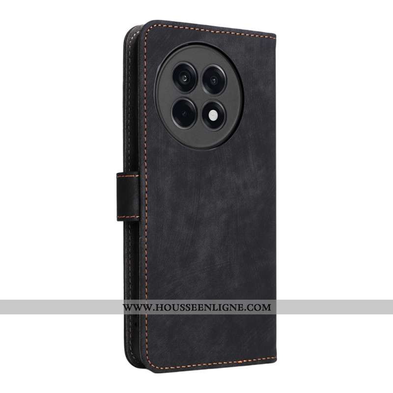 Housse OnePlus 13R Blocage RFID Effet Cuir à Lanière