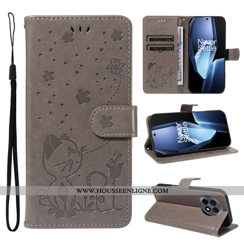 Housse OnePlus 13R Chat et Abeille