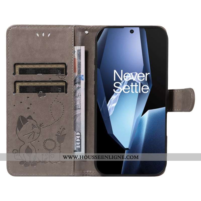 Housse OnePlus 13R Chat et Abeille
