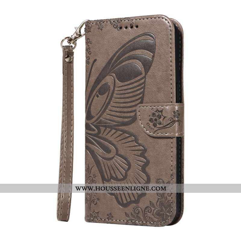 Housse OnePlus 13R Design Papillon à Lanière