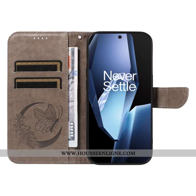Housse OnePlus 13R Design Papillon à Lanière