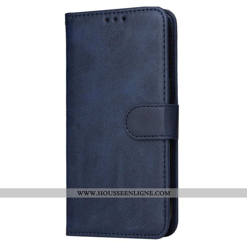 Housse OnePlus 13R Effet Cuir Uni à Lanière