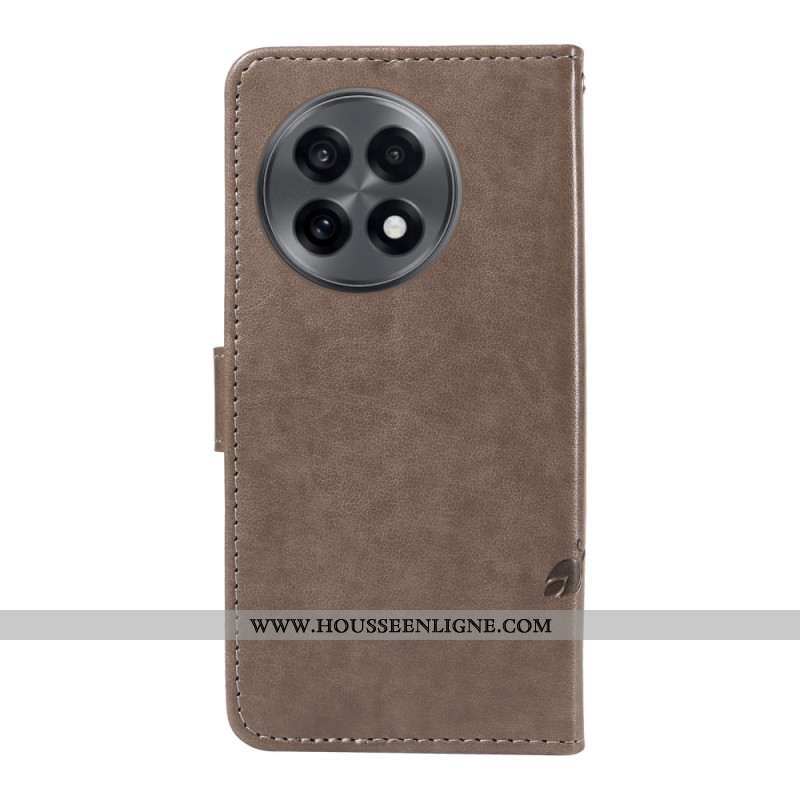 Housse OnePlus 13R Motif Floral à Lanière