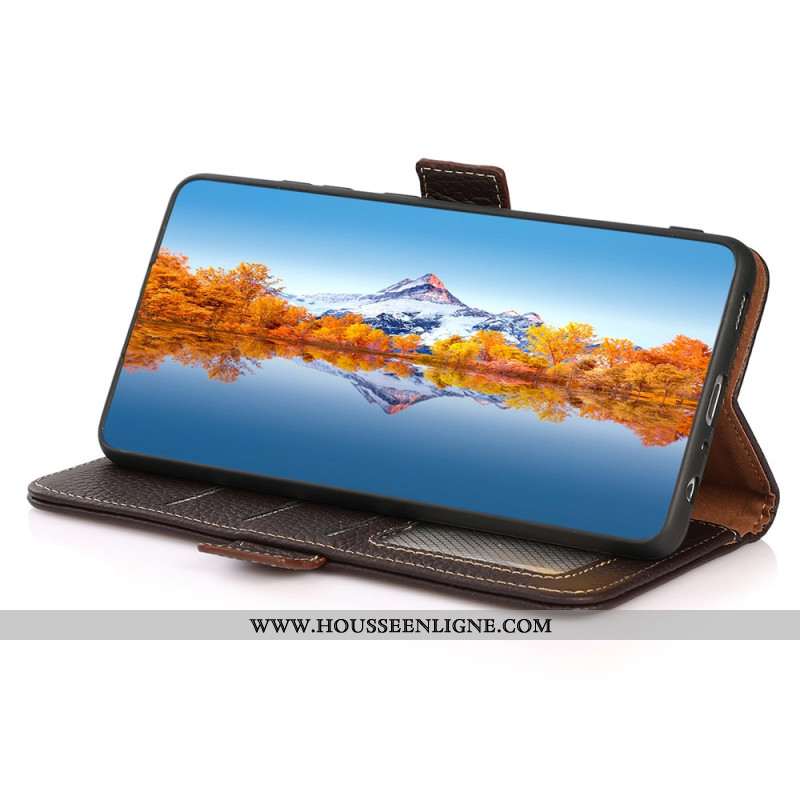 Housse OnePlus 13R Protection RFID Cuir KHAZNEH