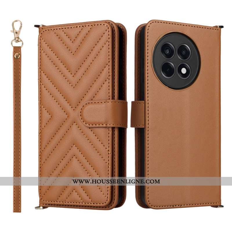 Housse OnePlus 13R Stylée avec Lanière et Bandoulière