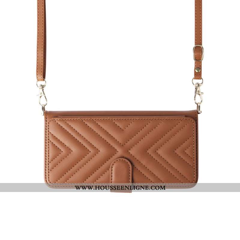 Housse OnePlus 13R Stylée avec Lanière et Bandoulière