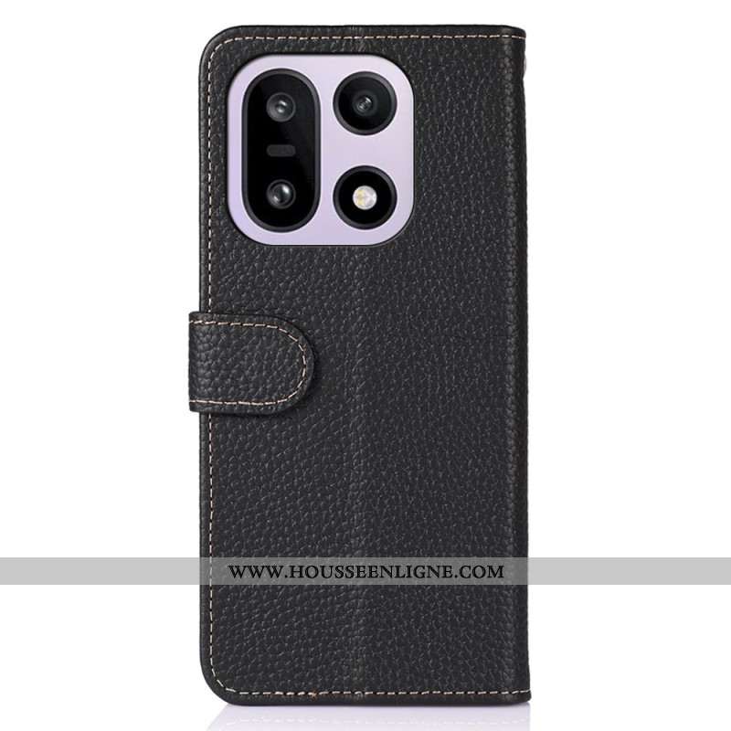 Housse OnePlus 15 Cuir Véritable KHAZNEH