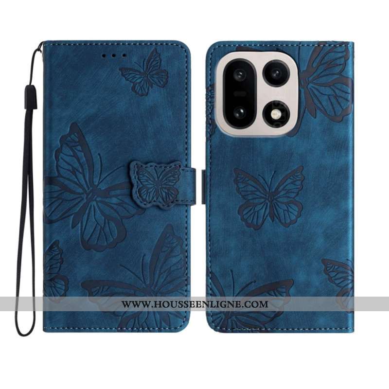 Housse OnePlus 15 Effet Daim Papillons