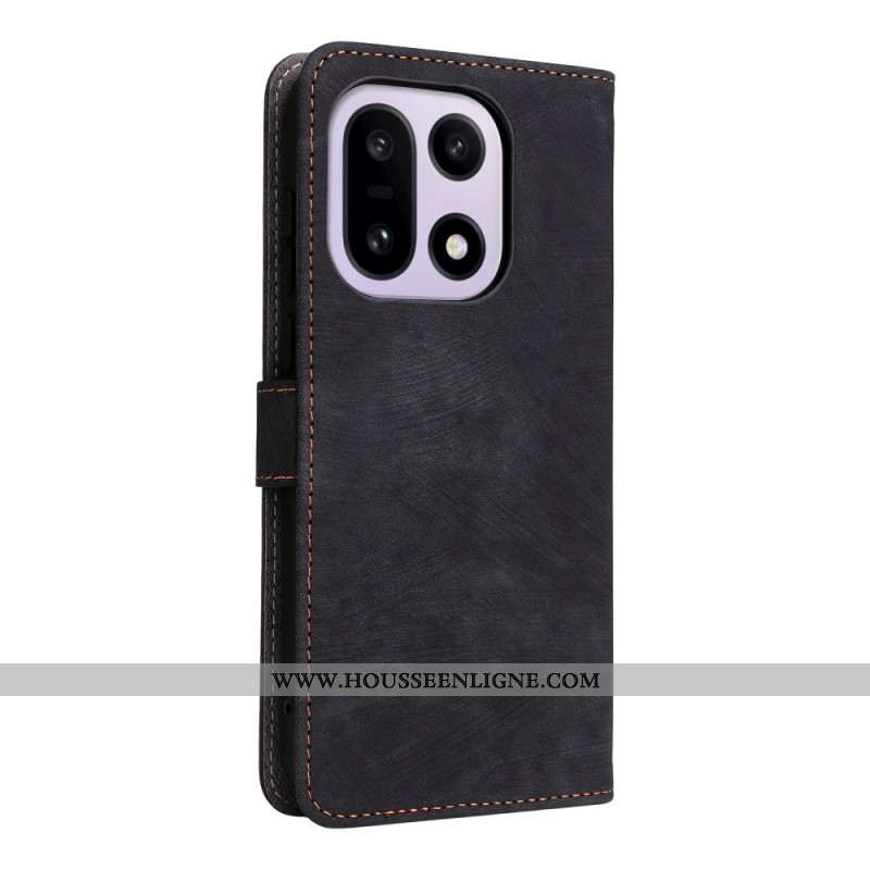Housse OnePlus 15 Effet Daim à Lanière
