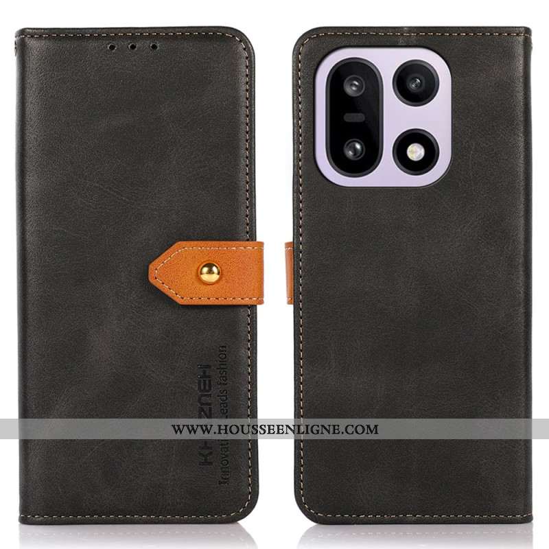 Housse OnePlus 15 Fermoir Doré KHAZNEH