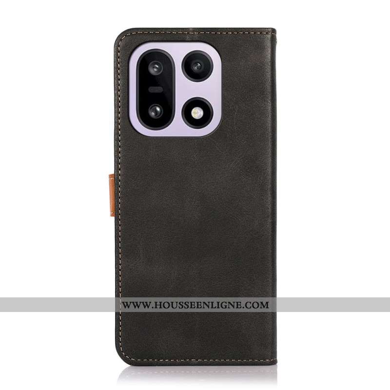 Housse OnePlus 15 Fermoir Doré KHAZNEH