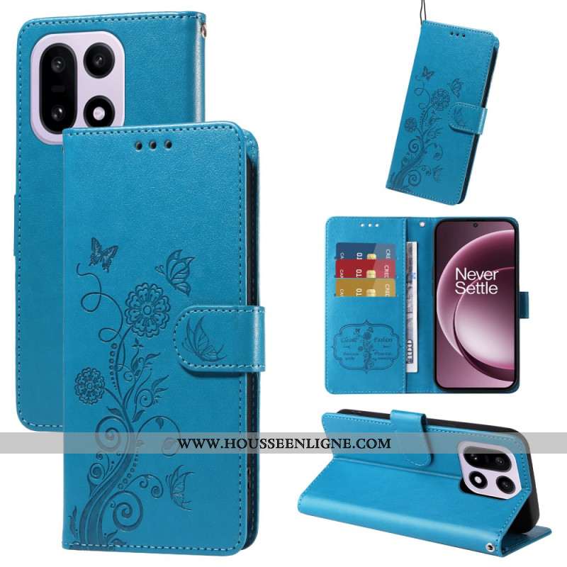 Housse OnePlus 15 Papillon Floral