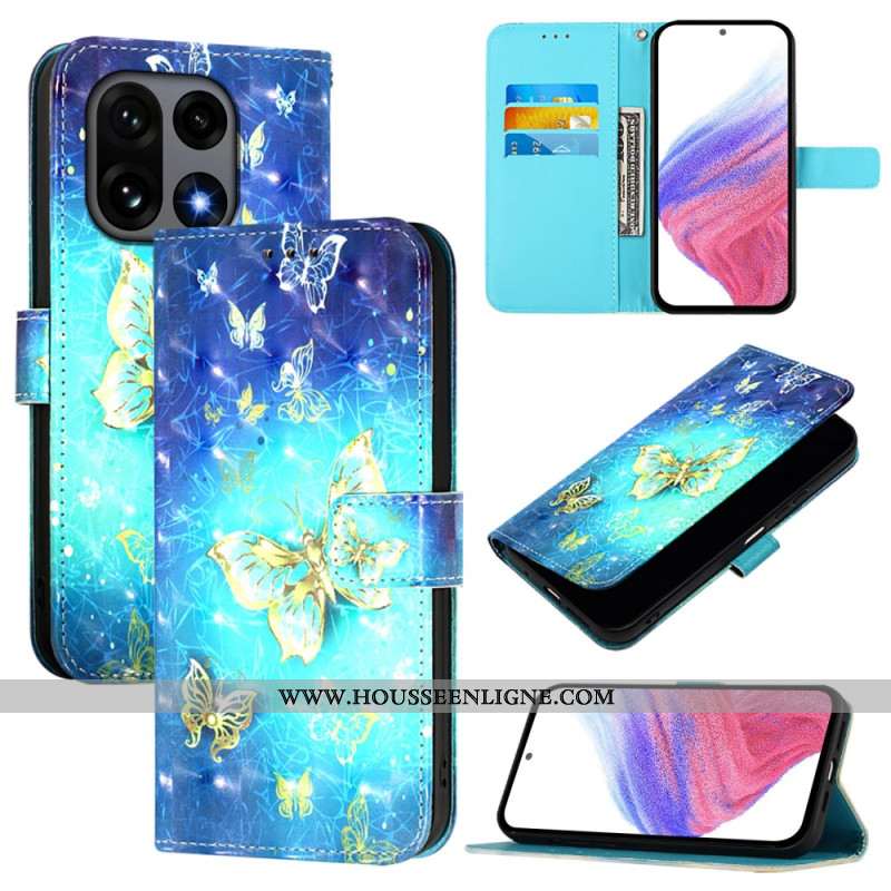 Housse OnePlus 15 Papillons Dorés