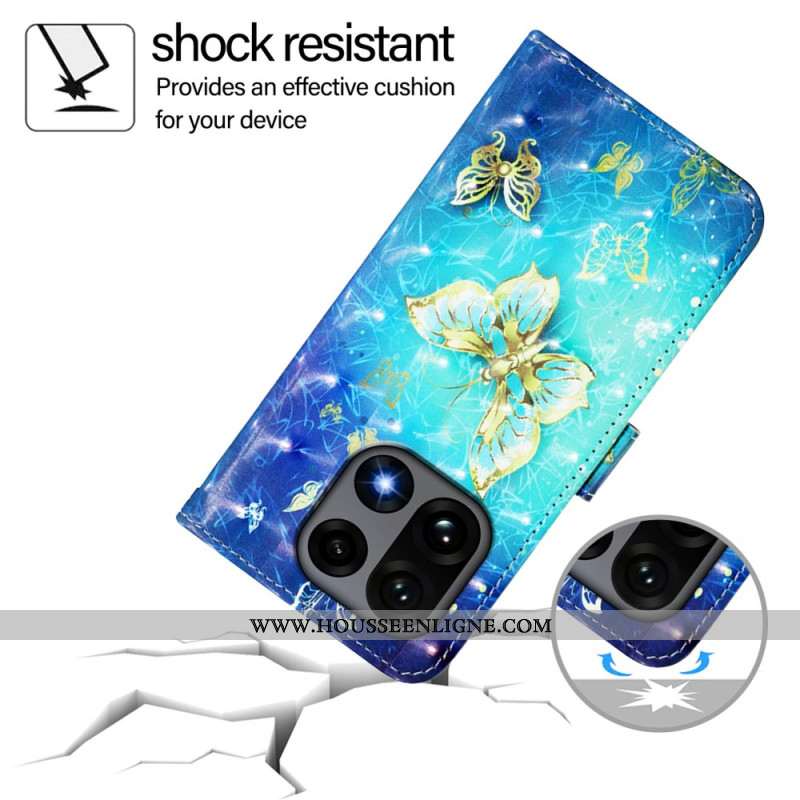 Housse OnePlus 15 Papillons Dorés