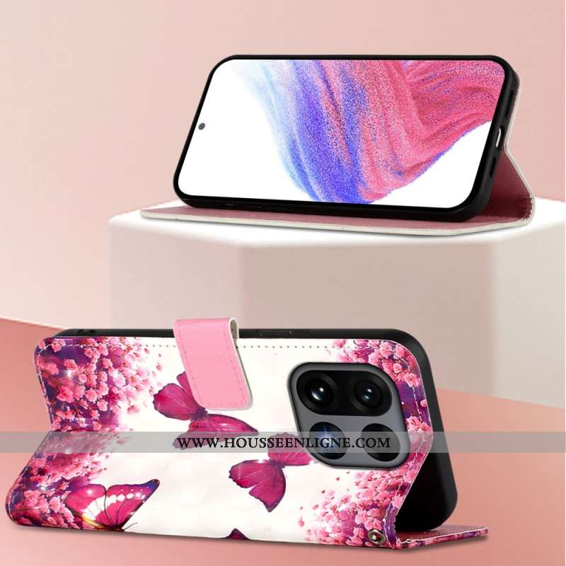 Housse OnePlus 15 Papillons Roses