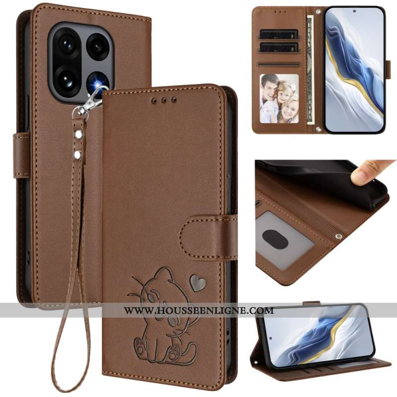 Housse OnePlus 15 Petit Chat à Lanière