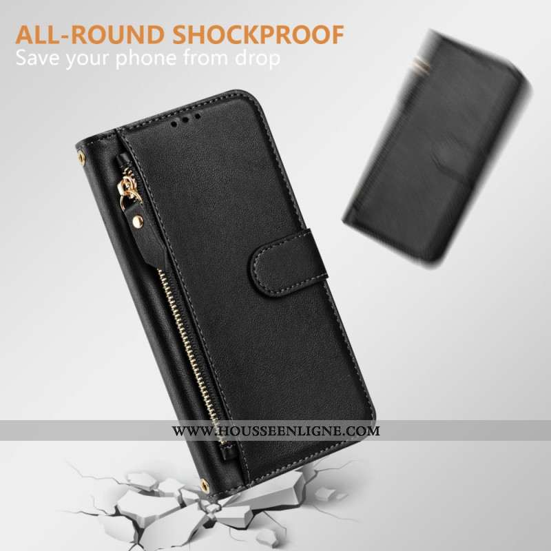 Housse OnePlus 15 Portefeuille avec Lanière