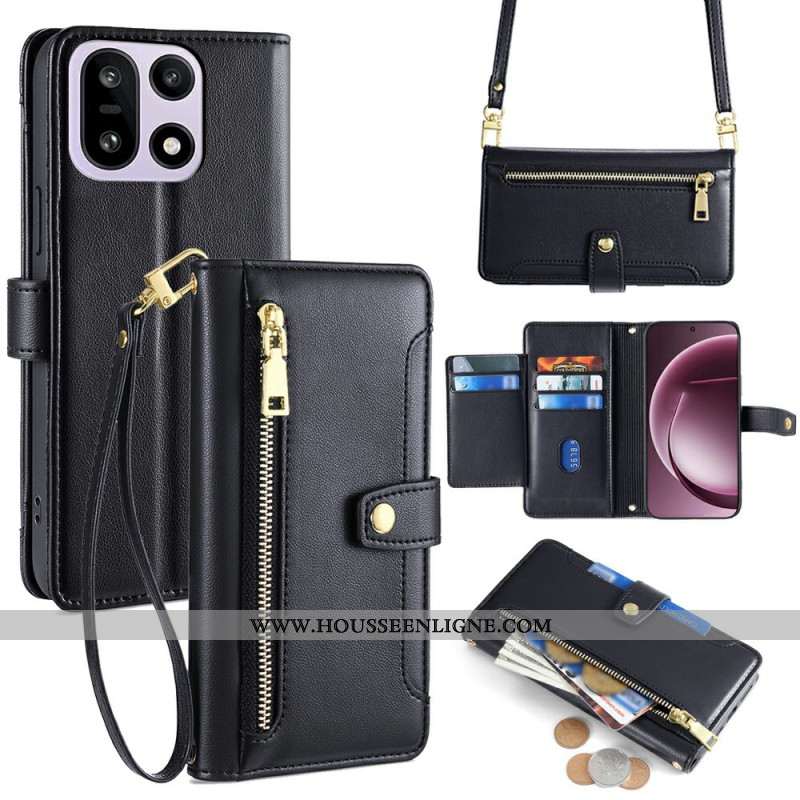 Housse OnePlus 15 Portefeuille avec sangles