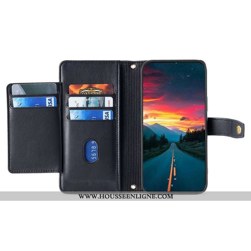 Housse OnePlus 15 Portefeuille avec sangles