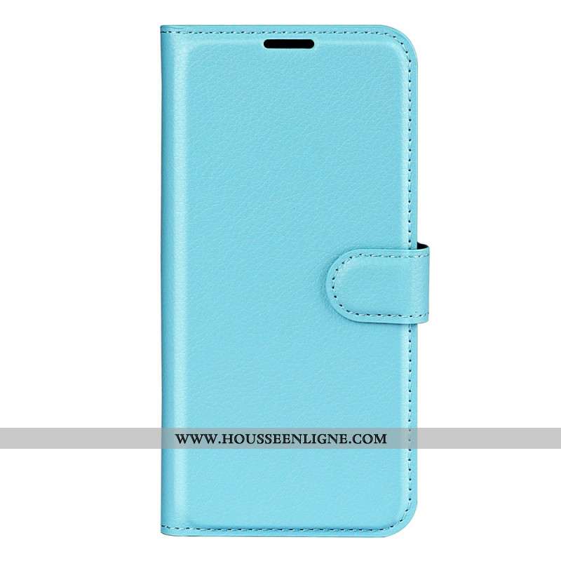 Housse OnePlus 15 Simili Cuir Litchi