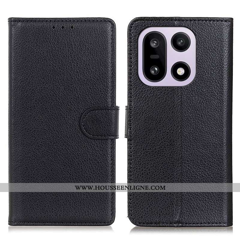 Housse OnePlus 15 Simili Cuir Traditionnel