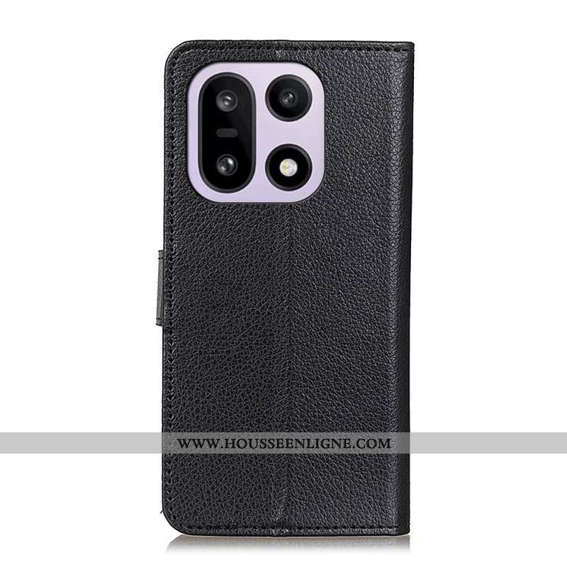 Housse OnePlus 15 Simili Cuir Traditionnel