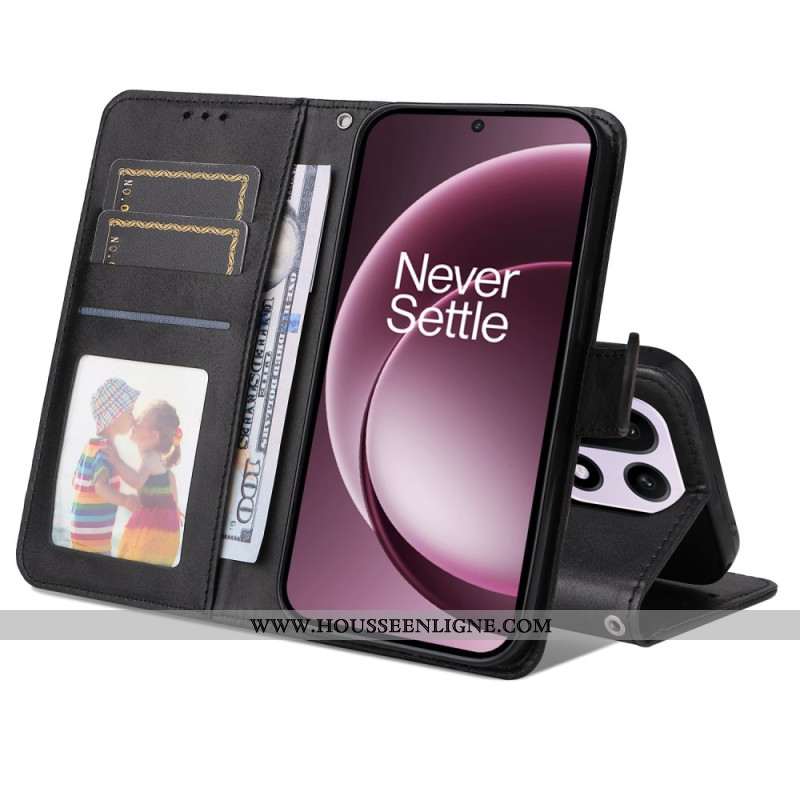 Housse OnePlus 15 Simili Cuir Uni