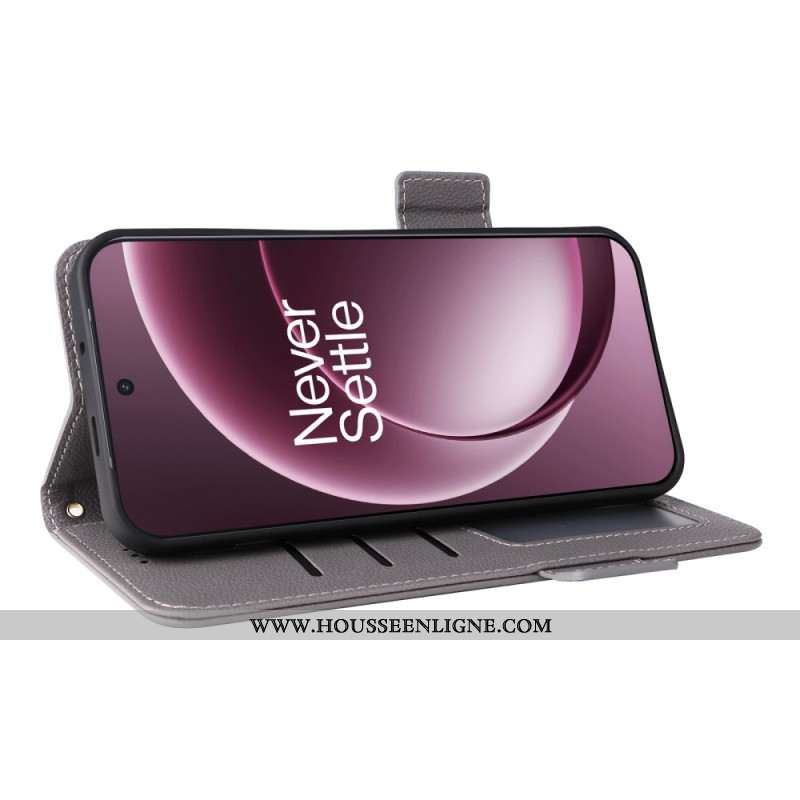 Housse OnePlus 15 Simili Cuir à Lanière