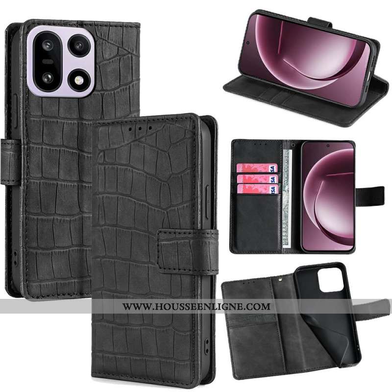 Housse OnePlus 15 Texture Crocodile