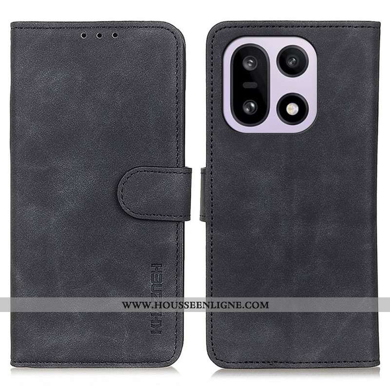 Housse OnePlus 15 Texture Rétro KHAZNEH