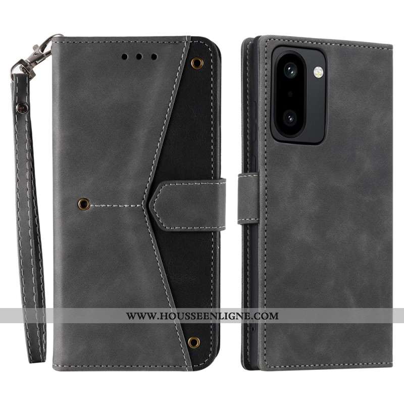 Housse OnePlus 15R 5G Rétro à Lanière