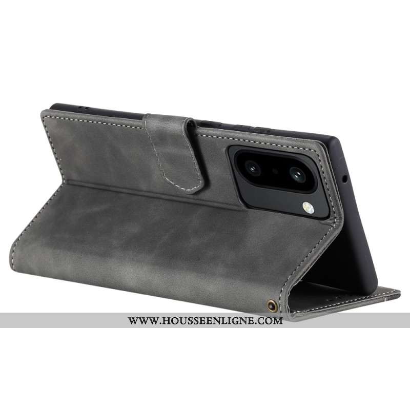 Housse OnePlus 15R 5G Rétro à Lanière