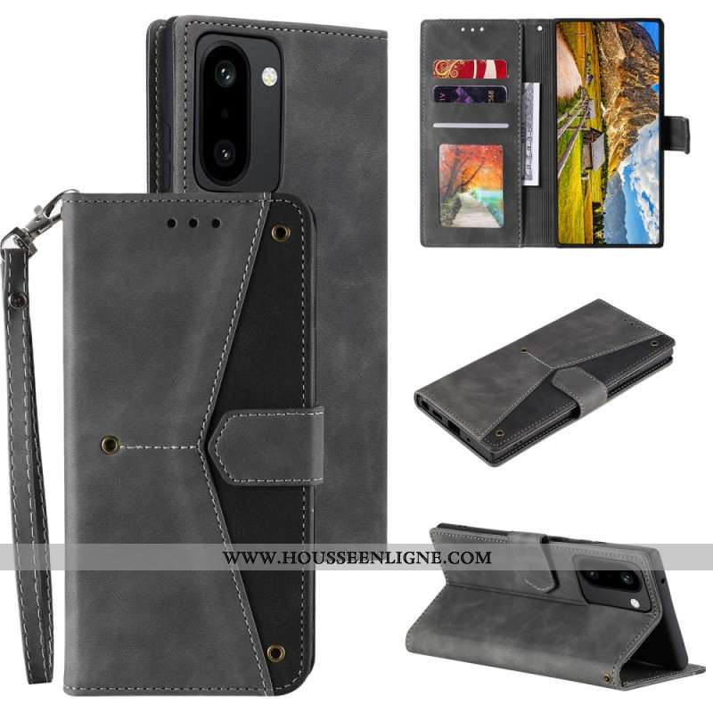 Housse OnePlus 15R 5G Rétro à Lanière