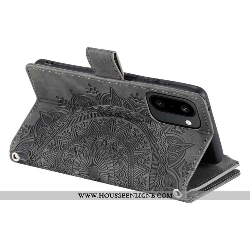 Housse OnePlus 15R Portefeuille Fleur Mandala