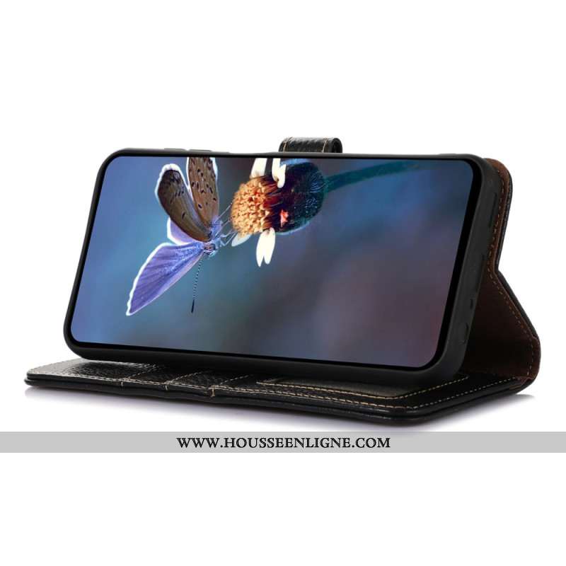 Housse OnePlus Nord 4 Blocage RFID et Texture Litchi