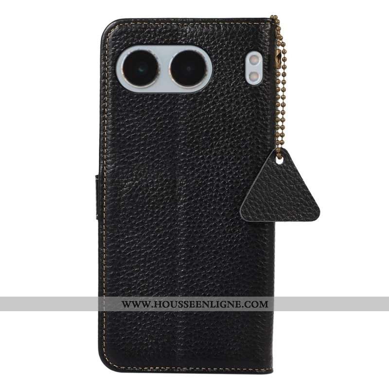 Housse OnePlus Nord 4 Blocage RFID et Texture Litchi