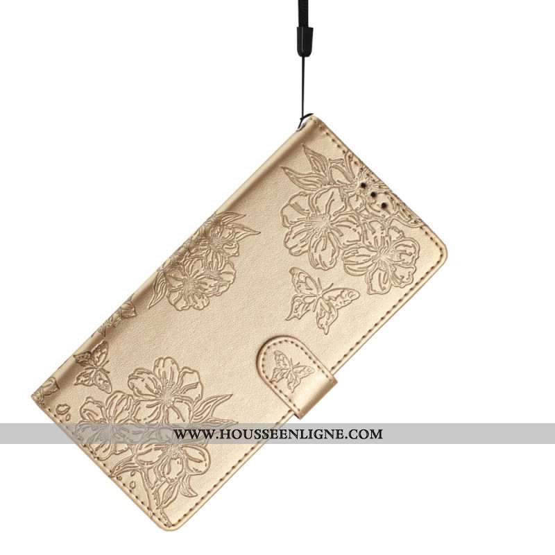 Housse OnePlus Nord 4 Design Floral à Lanière