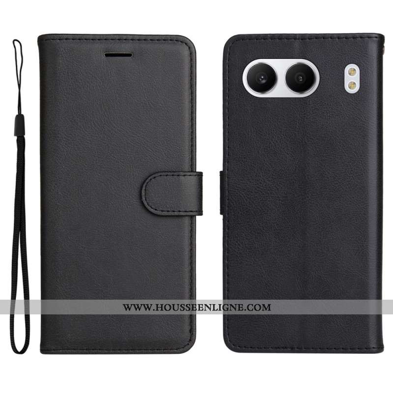 Housse OnePlus Nord 4 Effet Cuir Uni