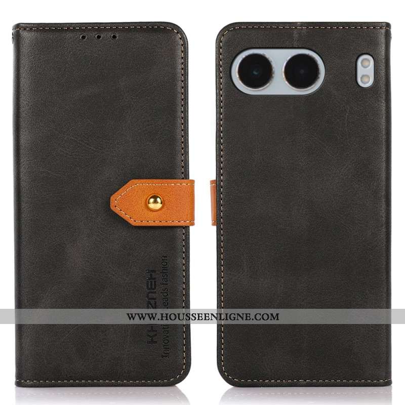 Housse OnePlus Nord 4 Fermoir Doré KHAZNEH