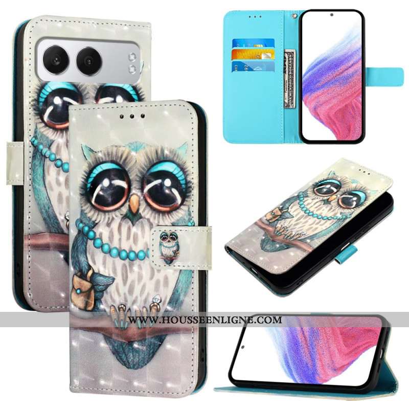 Housse OnePlus Nord 4 Hibou Gris