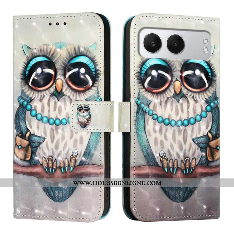 Housse OnePlus Nord 4 Hibou Gris