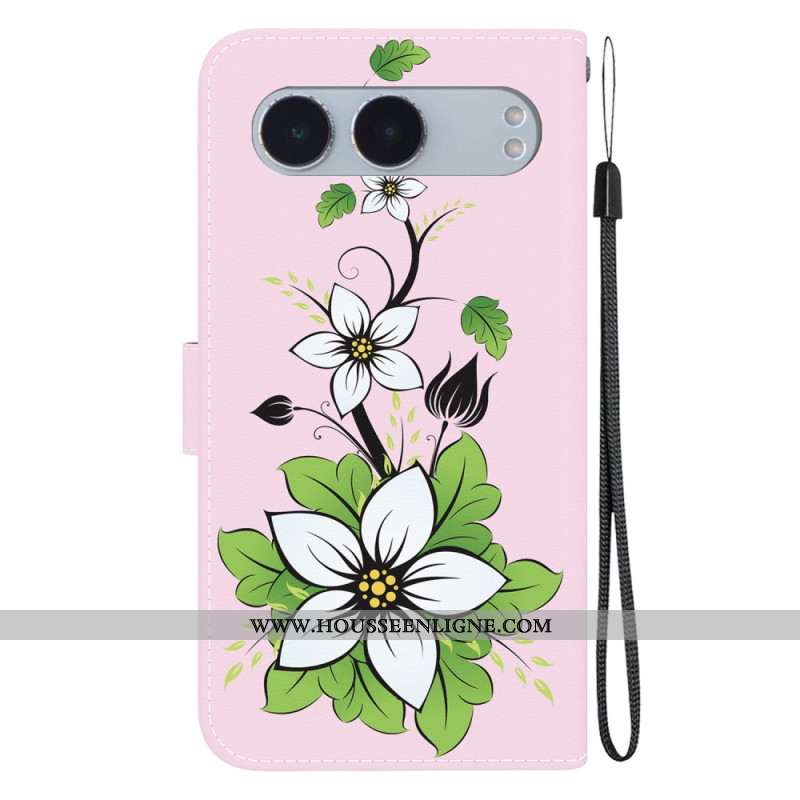 Housse OnePlus Nord 4 Lily à Lanière