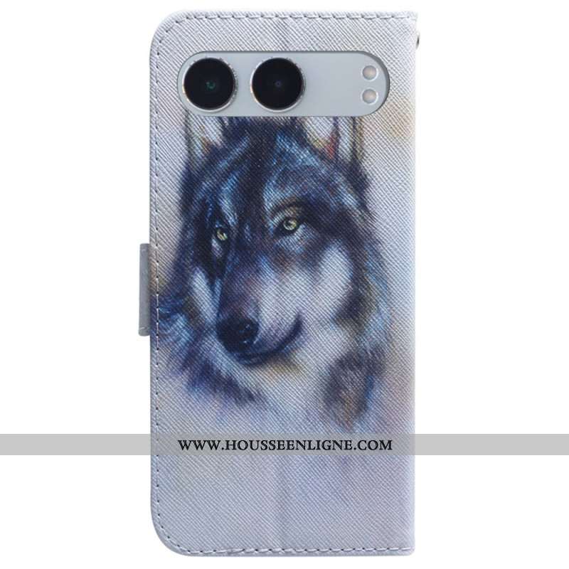 Housse OnePlus Nord 4 Loup Aquarelle