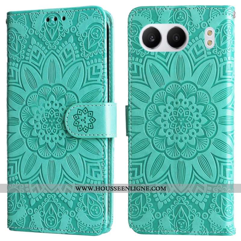 Housse OnePlus Nord 4 Motif Tournesol à Lanière