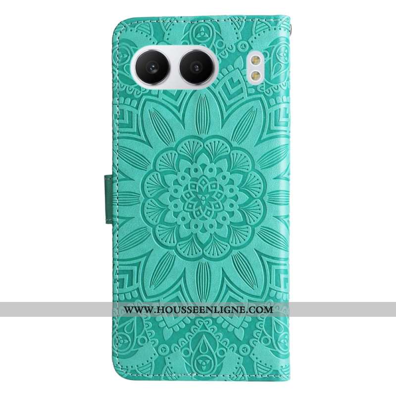 Housse OnePlus Nord 4 Motif Tournesol à Lanière