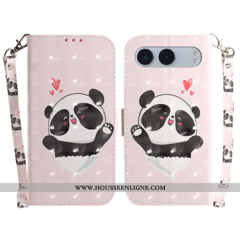 Housse OnePlus Nord 4 Panda Love à Lanière