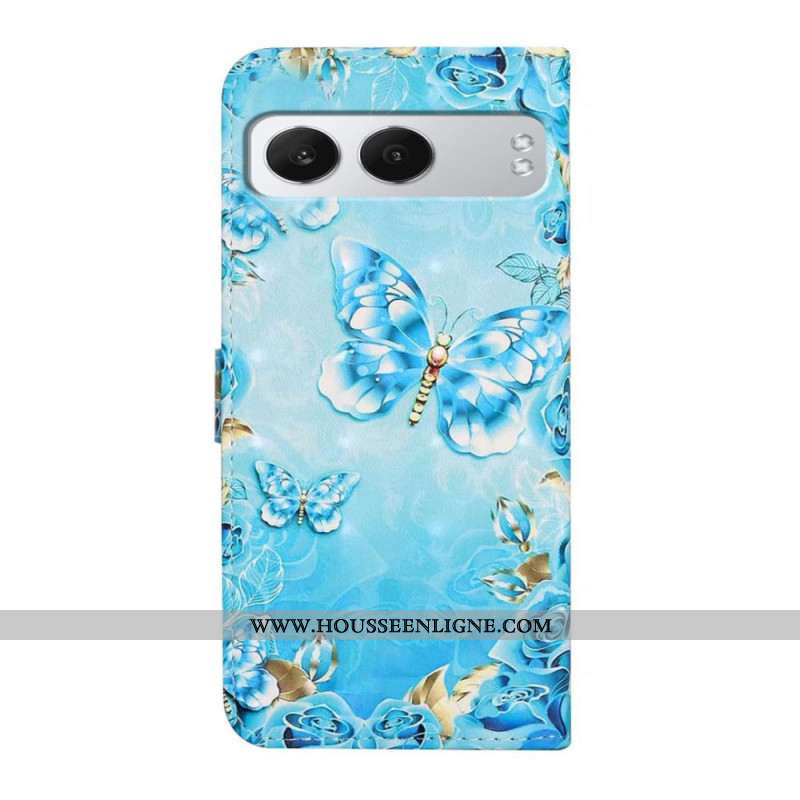 Housse OnePlus Nord 4 Papillons Bleus 3D